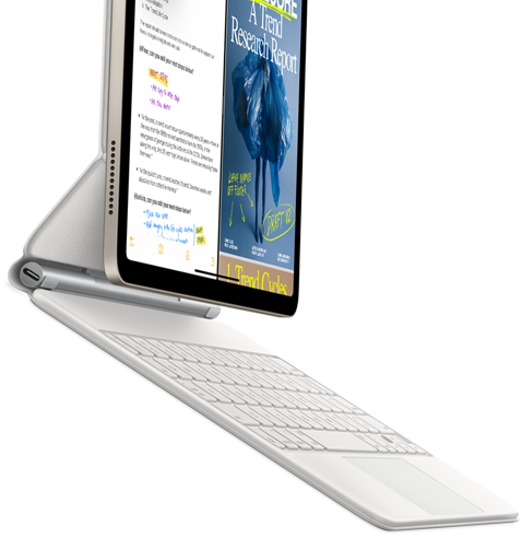 Magic Keyboardhoz csatlakoztatott iPad Air